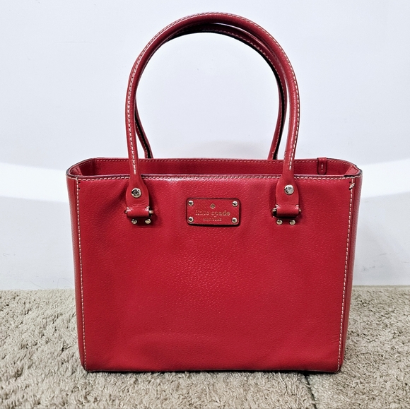 kate spade Handbags - Kate Spade Wellesley Quinn Geranium Shoulder Tote Bag Red